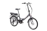 F.lli Schiano E-Star 20 pulgadas bicicleta electrica plegable adulto , bici electrico antracita, bikes eléctricas mujer hombre , eléctrica...