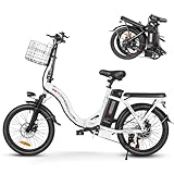 SAMEBIKE Bicicleta Eléctrica Adultos, 20'’ E-Bike con pedaleo asistido Batería 36V 12AH Bici Eléctricas de Montaña con Marco Frontal y Soporte...