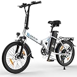 VARUN 20'' Bicicleta Eléctrica Plegable, City E-Bike con Medidor LCD, Batería de Litio de 𝟒𝟖𝐕𝟏𝟑𝐀𝐡/48V7.8Ah, Kilometraje...