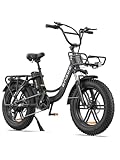ENGWE Bicicleta Electrica para Adultos, 20' Fat Tire Step-Through E-Bike para Mujeres - Bateria 48V 13A - 7-Velocidades - Amortiguador Dual - para...