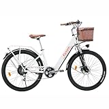 Cityrun Bici Eléctrica Adultos, 26 ''Bicicleta Eléctrica para Mujer y Hombre, Motor 250W, Batería 36V/10Ah, 25km/h, Pedaleo Asistido, Autonomía...