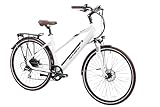 F.lli Schiano E-Voke 28 pulgadas bicicleta electrica , adulto bici eléctrica carreteraen color blanco/negro, ebike trekking mujer hombre , bicicletas...