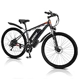 GUNAI GN29 Bicicleta Montaña Adulto 29' Bicicleta Electrica Freno de Disco de Engranajes de 21 velocidades 48V 15Ah