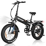 VARUN Bicicleta Eléctrica Plegable, 20'*4.0' Fat Tire Bicicleta Eléctrica Montaña con Batería 48V 13Ah, Autonomía 𝟏𝟎𝟎𝐊𝐌, Bici...