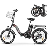 SAMEBIKE 20 Pulgadas Bicicleta electrica Plegable Adulto, Bici electrico, Bikes eléctricas Mujer Hombre（ batería de 36 V, 12 Ah,20 Pulgadas de...