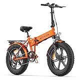 ENGWE EP-2 Pro Bicicleta Electrica Plegable Bici Electricas Adulto | 20'×4.0' Fat Tire | 48V 13Ah Batería Alcance de 120 km |7 Velocidades | Doble...